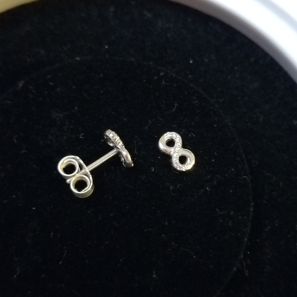 Pandora infinity earrings Authentic